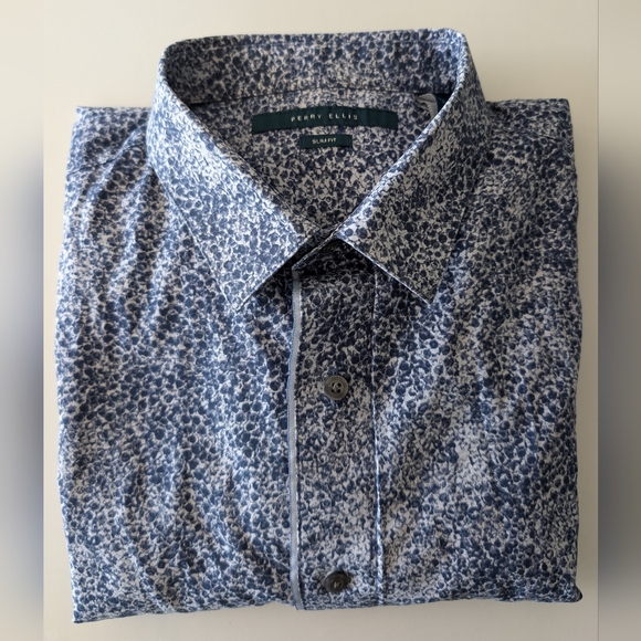 Perry Ellis Printed Shirt L - Picture 3 of 8